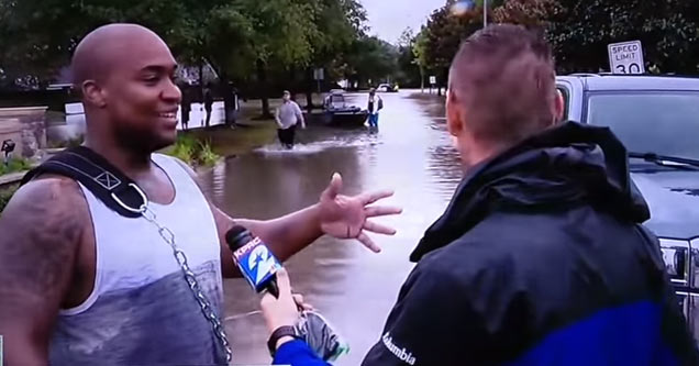 Houston Hero Tells It Like It Is During Live Interview