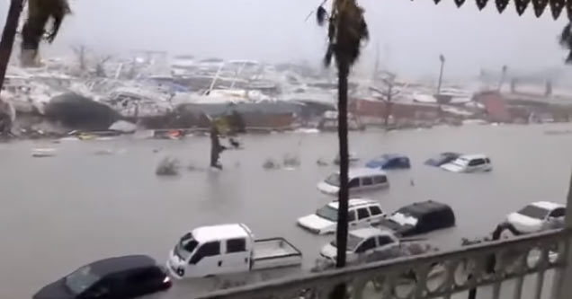 Destruction Caused by Hurricane Irma in St. Martin