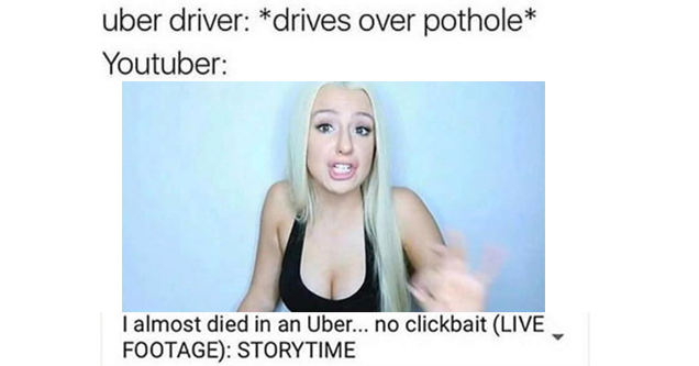 Overdramatic Youtubers about Uber ride