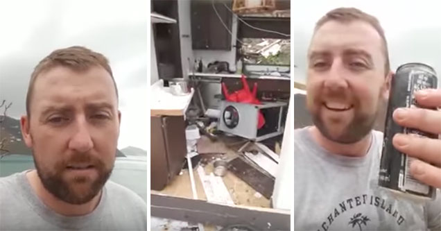 this dude made the mistake of buying a home in the Virgin Islands before Hurricane Irma