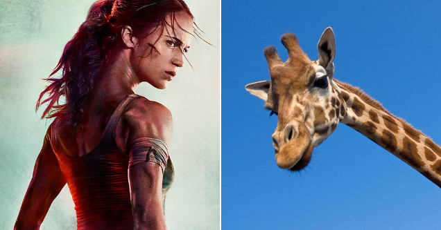 Lara Croft's Giraffe Neck Is The Star Of The Show In Tomb Raider's Movie Poster