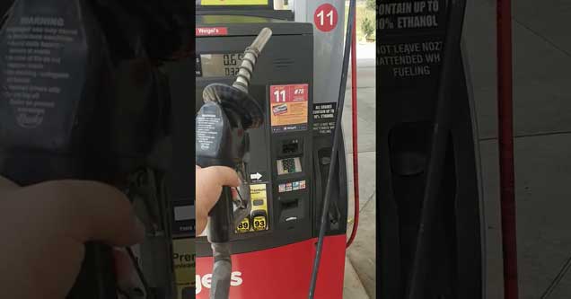 gas pump charging without any gas being pumped