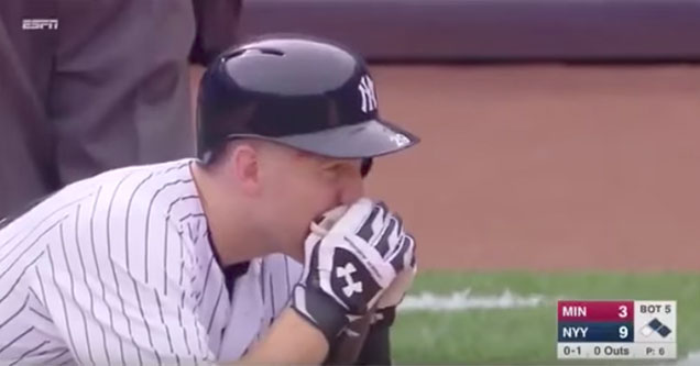 little girl hit in the face with a hard foul ball