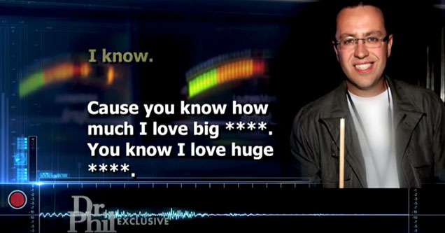 disturbing audio tapes of Jared Fogle and his targeting of children