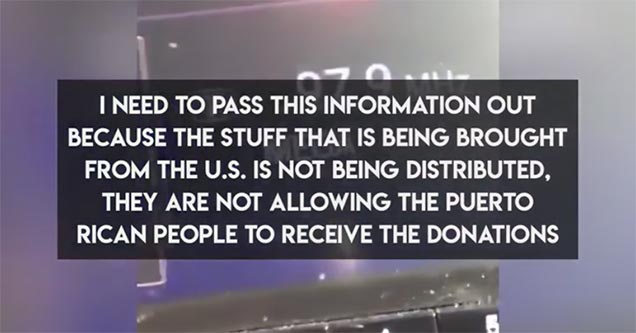 Puerto's Mayor is withholding supplies from the citizens, so says this police officer who called a popular radio show.