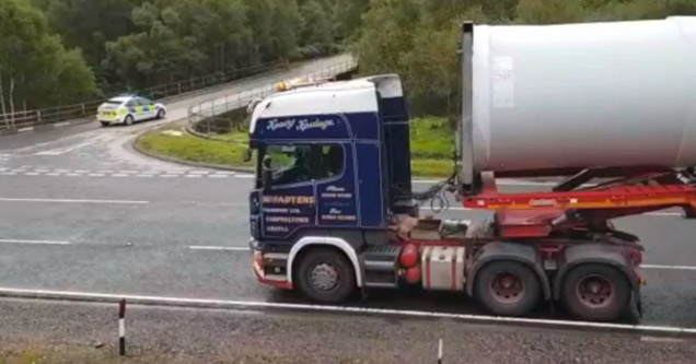 Watch This 200 Foot Long Truck Make This Right Turn