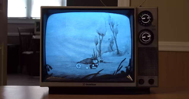 This Is What Cuphead Would Look Like On A Black & White CRT