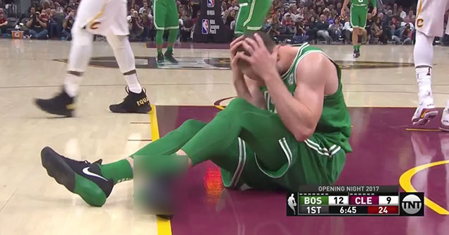 Gordon Hayward Broke His Ankle 6 Minutes Into The First Game of The Season