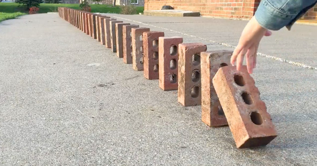 bricks dominoes