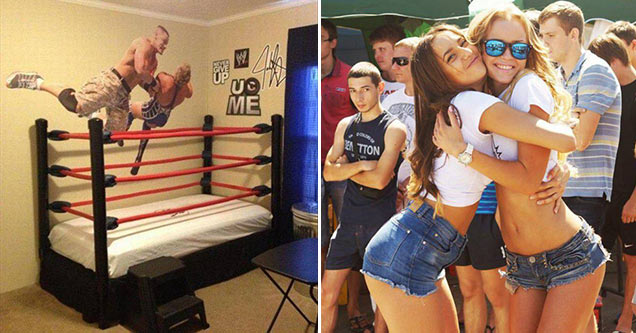 wrestling ring bed - Me Uv| hot girls hugging