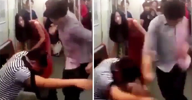 Dude Gets His Ass Beat For Disrespecting Guy And His Girlfriend