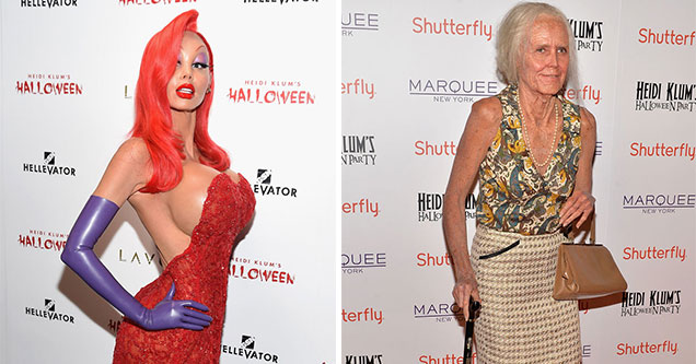 Heidi Klum is the best at halloween costumes