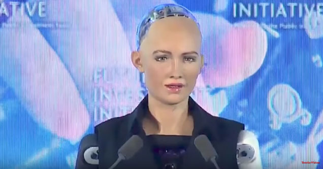 the world first robot has a conversation