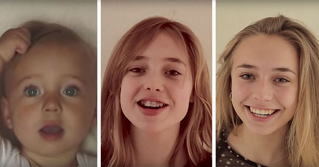 amazing timelapse from birth to adulthood