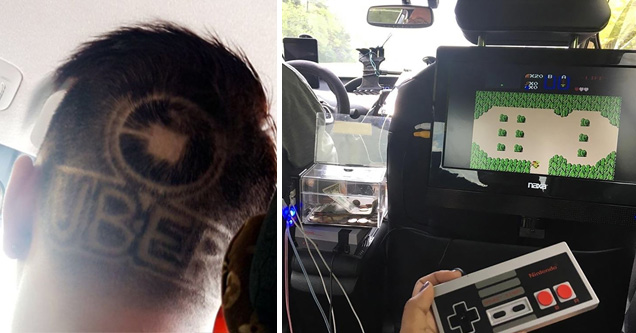 haircut that says uber