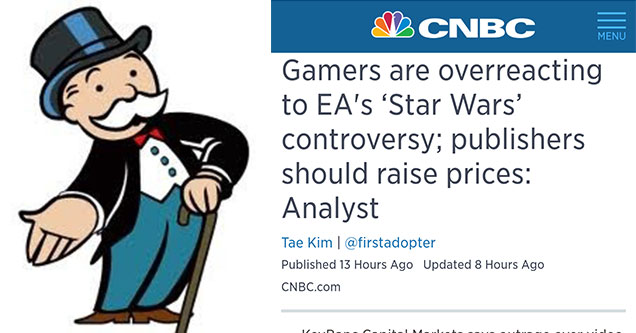 people think gamers should be spending more on in game purchases not less