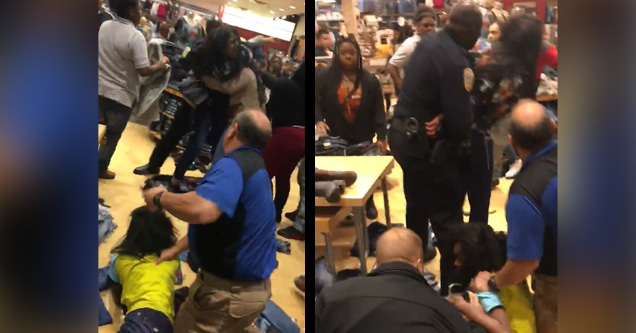 Chaos Erupts Into Full Blown Brawl During Black Friday Shoping