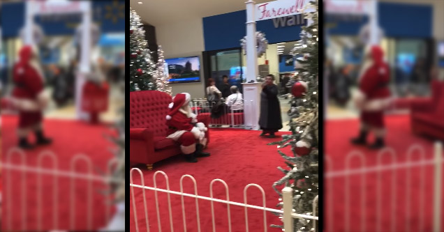 Woman Goes Off On Mall Santa For Not Being An Imposter