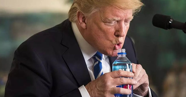 Welcome to the eBaum's World Caption Contest #152 - Thirsty Trump