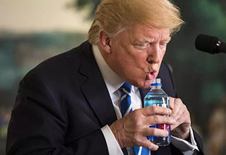 Welcome to the eBaum's World Caption Contest #152 - Thirsty Trump