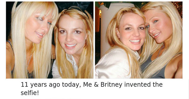 paris hilton selfie - Paris Hilton Hilton 11 years ago today, Me & Britney invented the selfie! 5,081 22 69,084 247,277