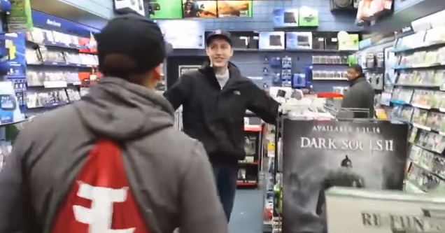 Professional Gaming Athlete Makes A Fool Of Himself In Gamestop