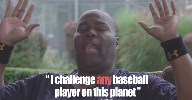 This 56 Year Old Security Guard Can Hit A 250 MPH Fastball!