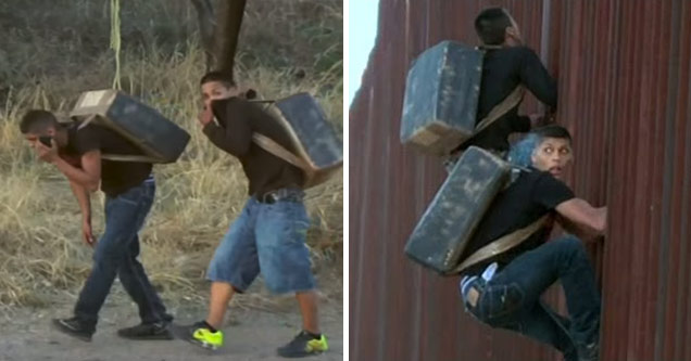 Camera's Capture Mexican Drug Smugglers Breaching The Border