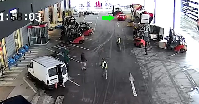 Forklift Drivers Stop Thieves From Getting Away With The Goods