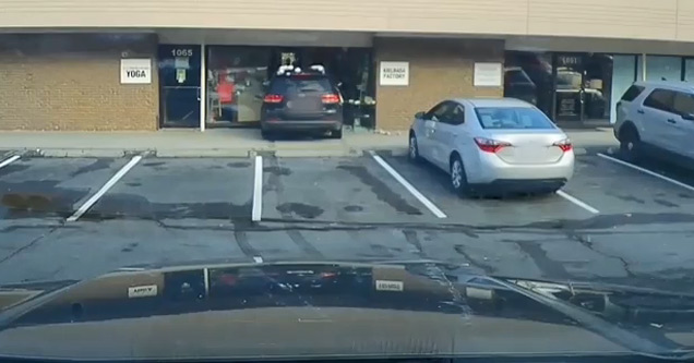 car drove through store window