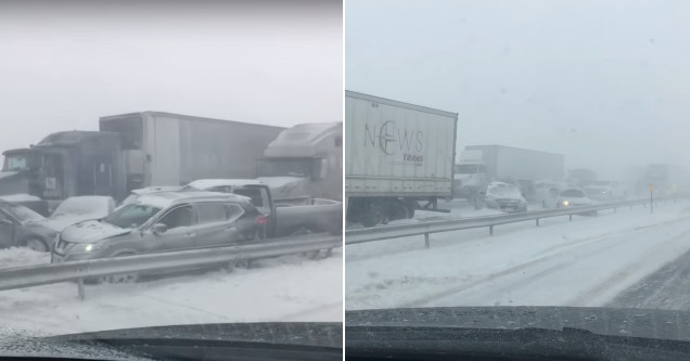Dozens Of Cars Involved In Massive Crash During Buffalo's Record Snowstorm