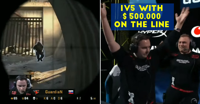 This 1v5 Counter-Strike Tournament Ace Is Absolutely Amazing