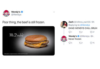 Twitter is a lawless wasteland and Wendy’s is The Man in Black.