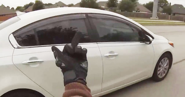 Road Raging Biker Gets Whooped By Old Man After Repeatedly Being a Dick