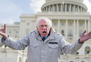 Welcome to the eBaum's World Caption Contest #166 - Angry Sanders