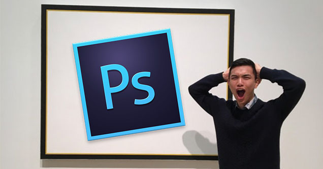 Asian dude standing in front of a white painting				           wow lol ftw art prizes money win photoshop contest