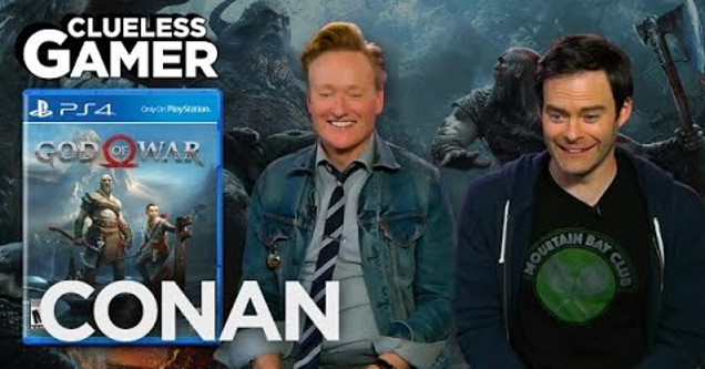Conan O'Brien Plays God Of War With Comedian Bill Hader