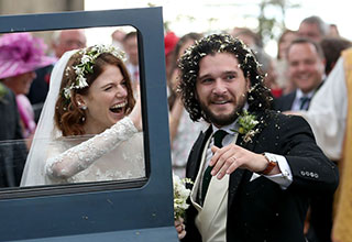 The Royal wedding we all wanted. Congrats to Kit Harington and Rose Leslie!