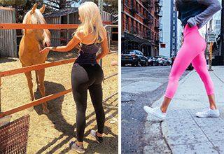 Yoga pants are everywhere these days, and we're not complaining. 