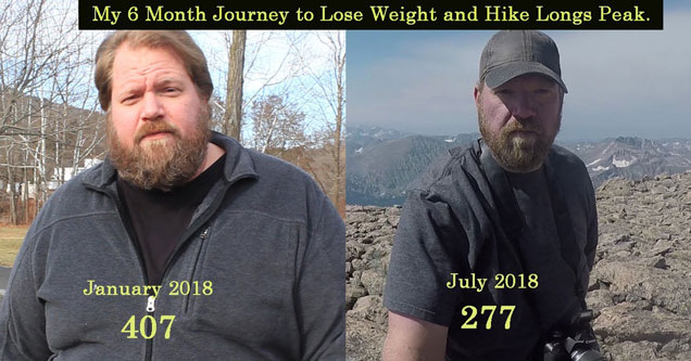 One Man's 6-Month Journey To Lose Weight And Hike a Mountain