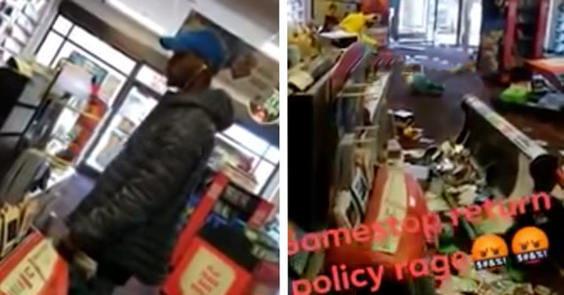 Guy Destroys Gamestop After Not Being Able To Get Refund For Fallout Facepalm Video