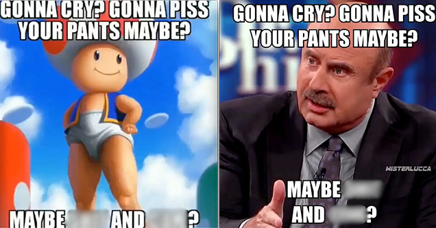 Gonna Piss Your Pants Maybe? meme format is so weird that it's hard no...