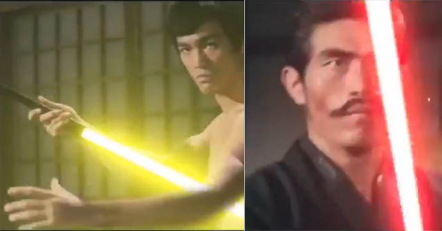 Bruce Lee With Nunchuck Lightsabers Is Better Then Any Star Wars Movie