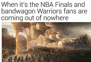 The 2019 NBA Finals featuring the Golden State Warriors vs the Toronto Raptors are finally here and you know there are going to be a ton of memes. Can Golden State make it 3-straight, or will the Drake backed team from the north take down the champs? There are going to be enough Drake memes to fill up its own gallery. Check back here throughout the finals for the best and funniest memes from the 2019 NBA Finals. 
