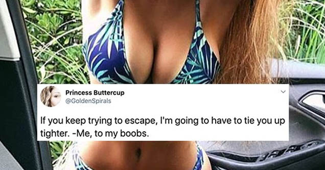 23 Women Crack Jokes About Their Boobs - Gallery