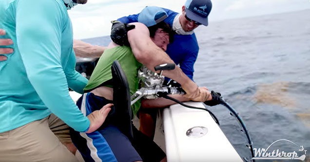 Strong Men Fight To Reel In An Even Stronger Fish - Wow Video