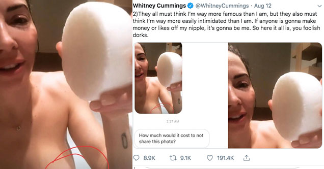 Whitney cummings nip slip