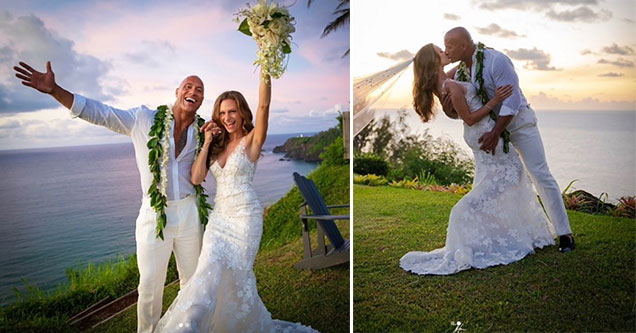 Dwayne "The Rock" Johnson Marries Longtime Partner Lauren Hashian