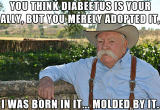 The man, the myth, the legend, Wilford Brimley is here to tell you all about 'diabetus.'  