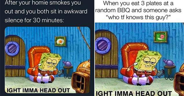 28 Best Ight Imma Head Out Spongebob Memes Funny Gallery